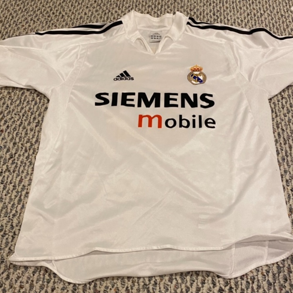 Vintage David Beckham Real Madrid Adidas Jersey, Medium, White, Good condition